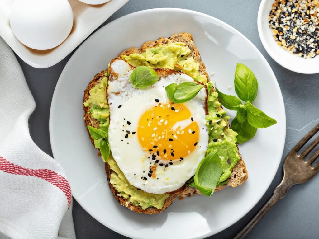 Avocado Toast with a Fried Egg on top